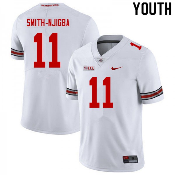 Ohio State Buckeyes #11 Jaxon Smith-Njigba Youth Football Jersey White